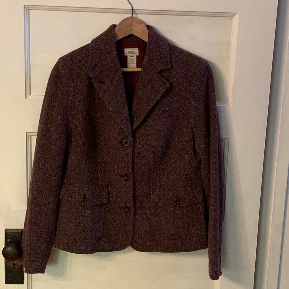 L.L. Bean Wool & Silk Blazer SZ Small